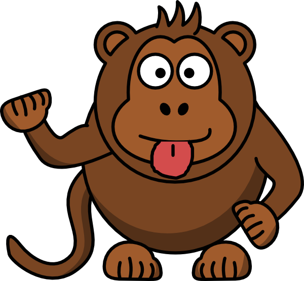 Cheeky Monkey Clip Art at Clker.com - vector clip art online ...