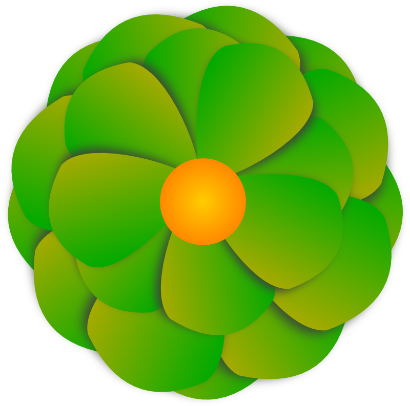 Clipart - angolo aureo fiore