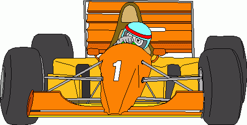 Cartoon Racecar Driver Vector Clip | fantasy auto racing