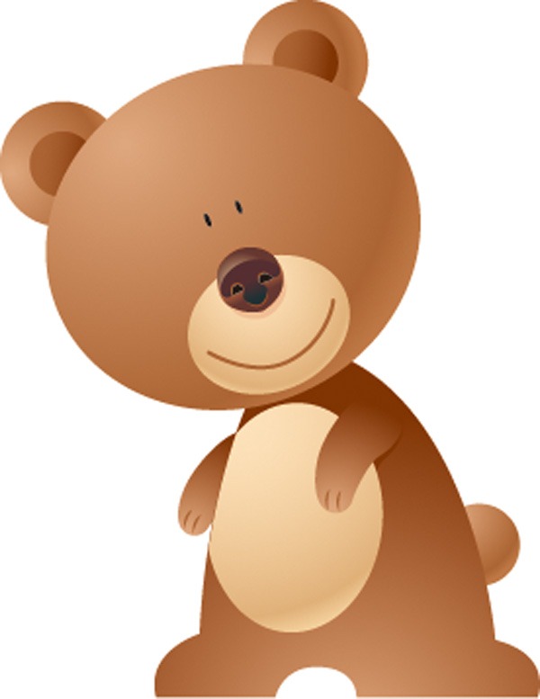 Teddy Bear cartoon animals layered template | My Free Photoshop World