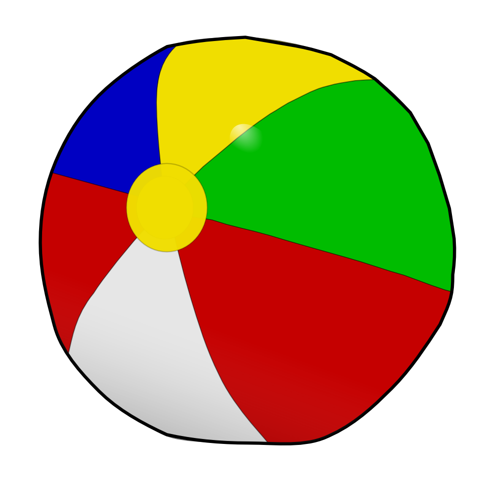 OnlineLabels Clip Art - Beach Ball