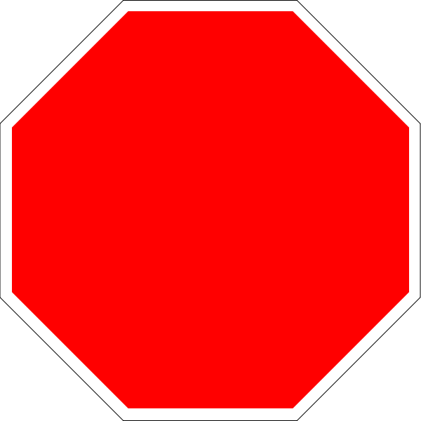 Blank Stop Sign - Cliparts.co