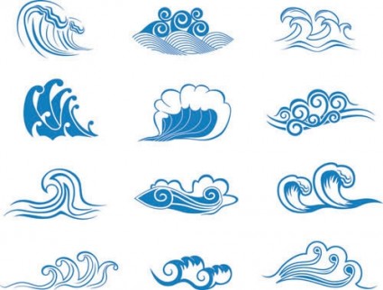 Wave vector graphic 2 Free vector in Encapsulated PostScript eps ...