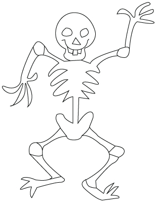 Drawings of skeletons for children