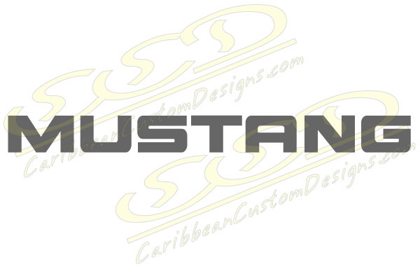 FOD055 Mustang logo decal [#FOD055] - $1.49 : Caribbean Custom Designs
