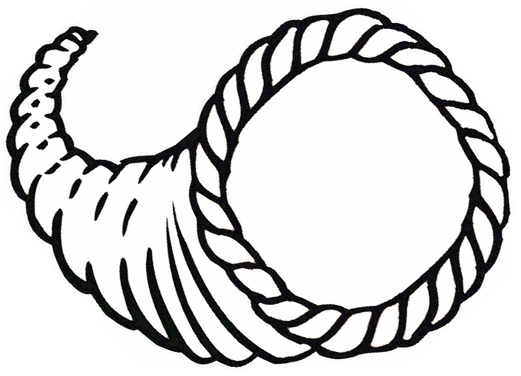Cornucopia Color Page - AZ Coloring Pages