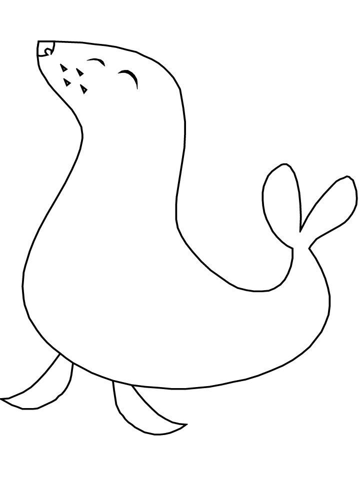 Ocean Seal7 Animals Coloring Pages | Clipart | Pinterest