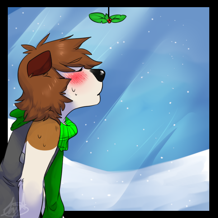 Under The Mistletoe by SIR-JayRANBOM-Butts on deviantART