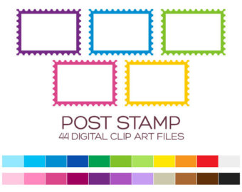 Popular items for stamp clipart on Etsy