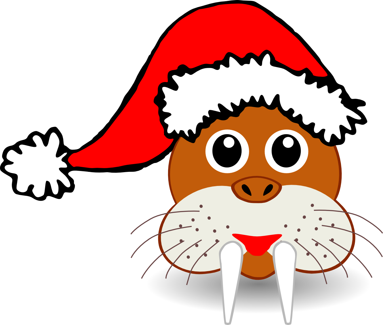 Xmas Stuff For > Cartoon Christmas Santa Hat