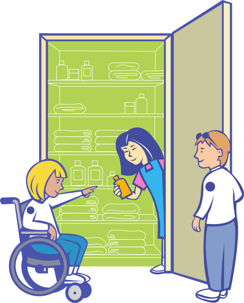 Kids In Cupboard clip art Free Vector / 4Vector