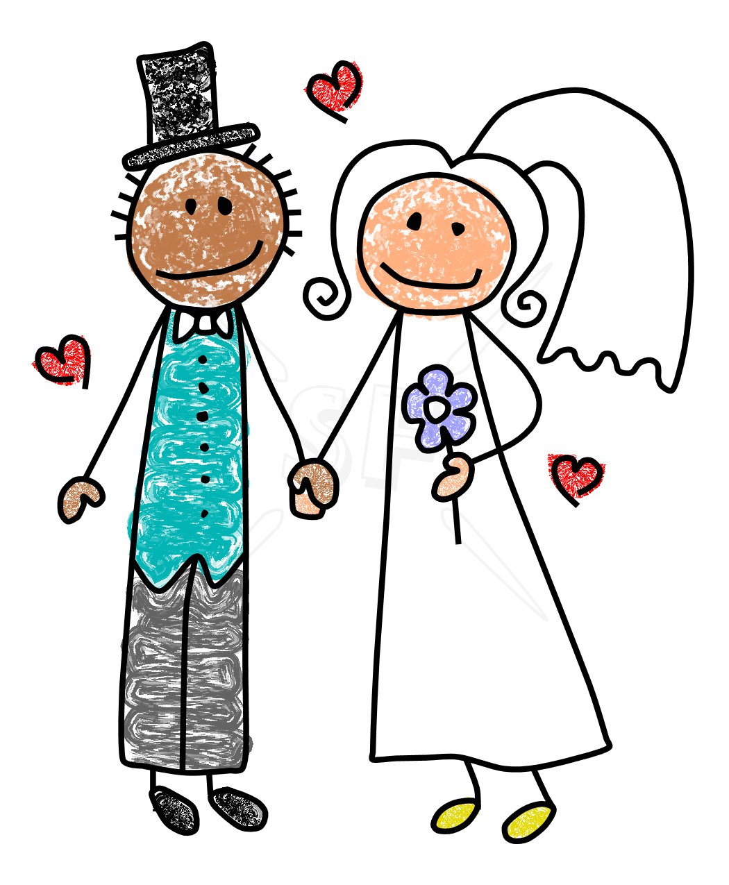 Images For > Bride And Groom Clipart Black And White