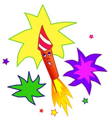 Cartoon Fireworks Free Clipart - Free Clip Art Images