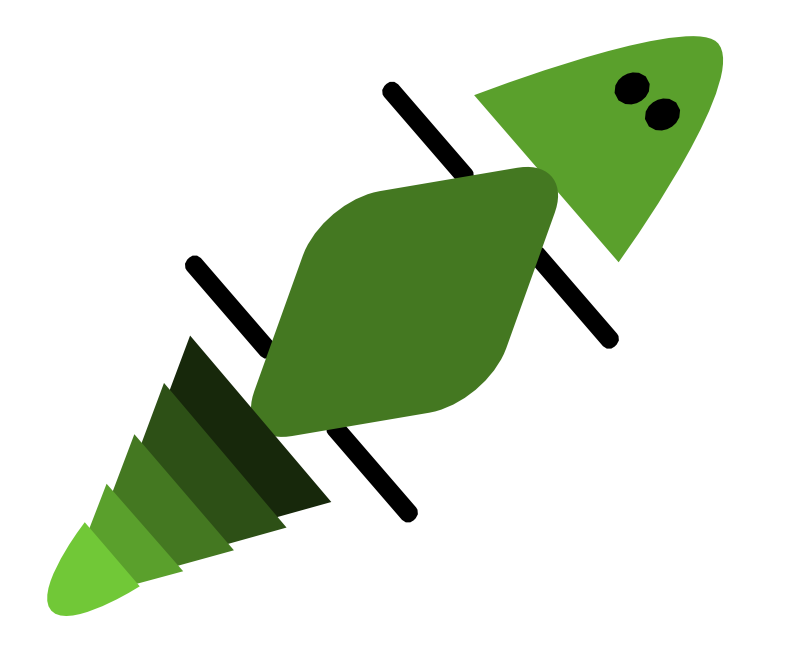 Clipart - gecko in green