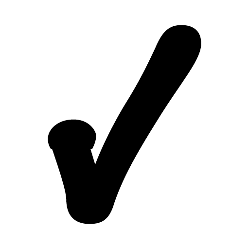 Black check mark 5 icon - Free black check mark icons