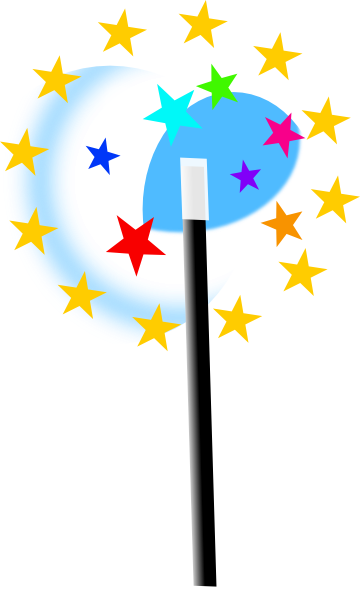 Small Magic Wand Clip Art at Clker.com - vector clip art online ...