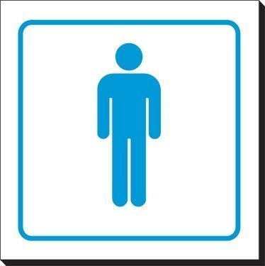 Symbol Sign - Men's Washroom 6" x 6" Wholesale China - #SZSP131898
