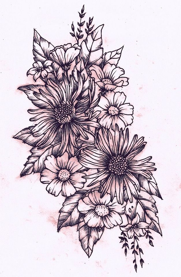 How i want my half sleeve to look but with different flowers and ...