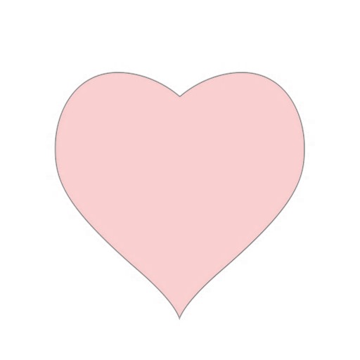 Pale Pink Heart Sticker | Zazzle