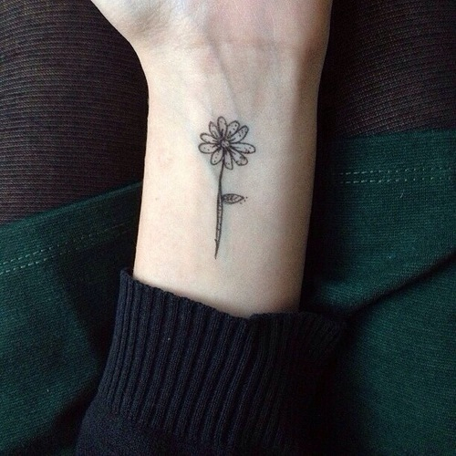 Small Flower Tattoos on Pinterest | Small Daisy Tattoo, Tiny ...