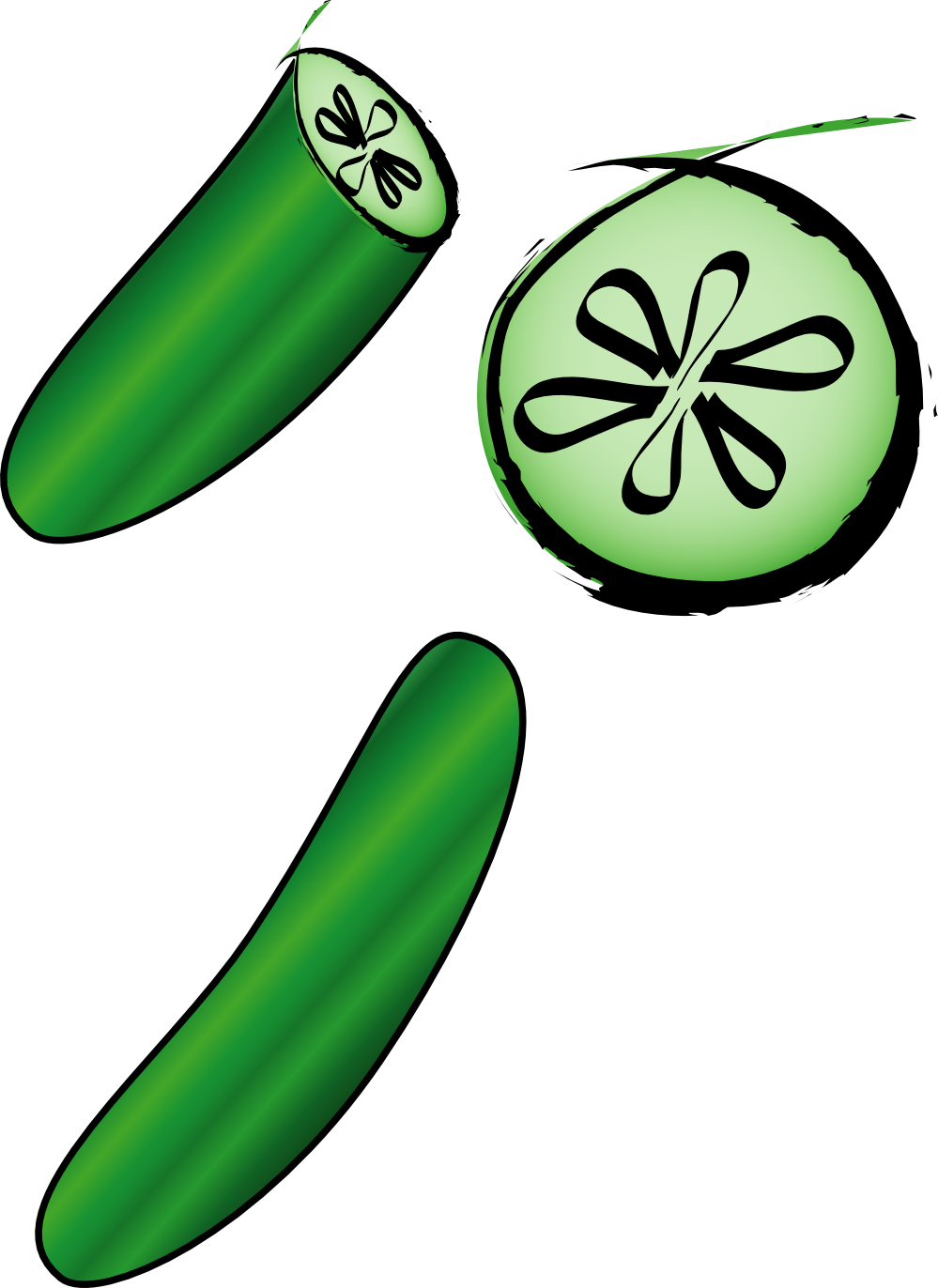 Cucumber Clipart Black And White | Clipart Panda - Free Clipart Images