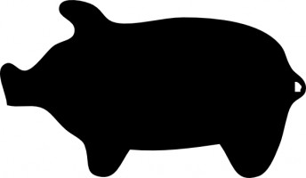 Pig animal silhouette clip art Free vector for free download about ...