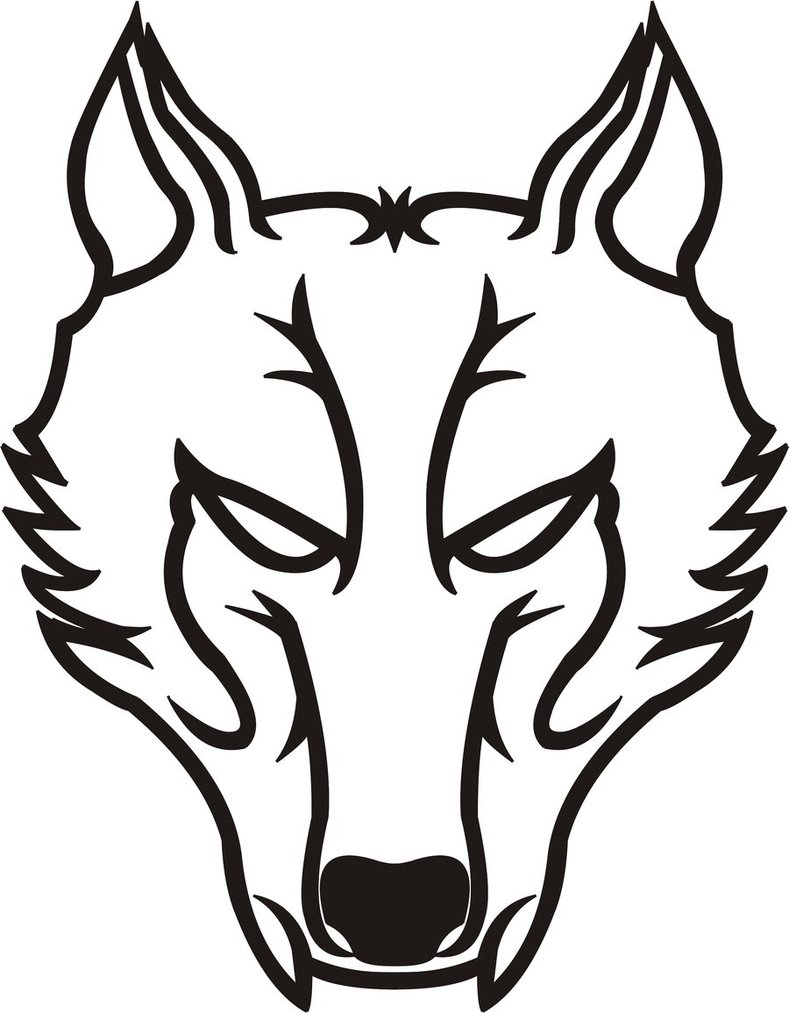 Tribal Wolf Drawing - Gallery