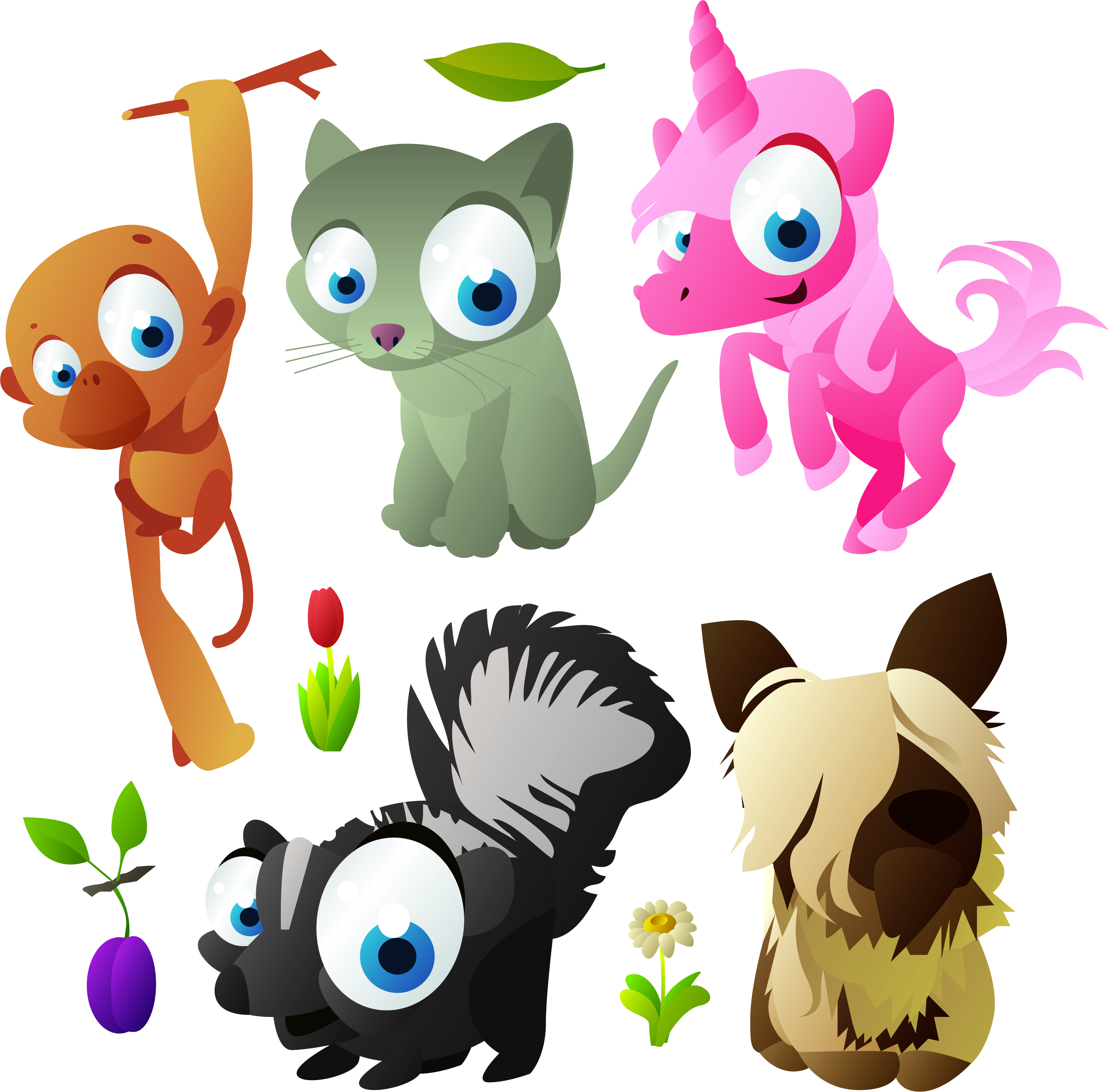 Cartoon Animal 4 1024x1008 Vector Royalty Free Premium Vectors ...