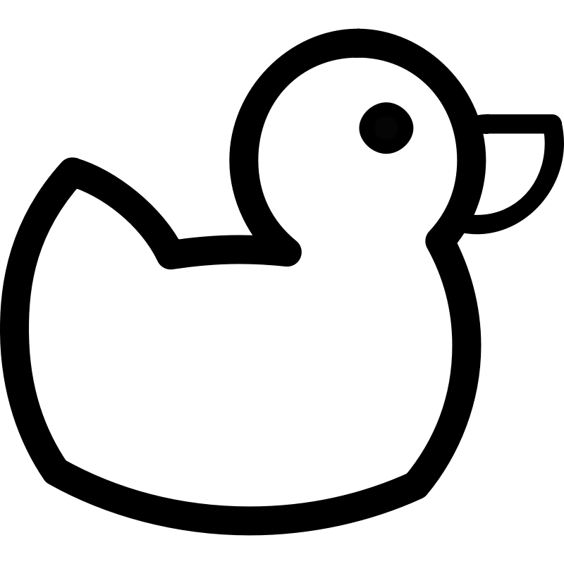Clipart - Duck Outline