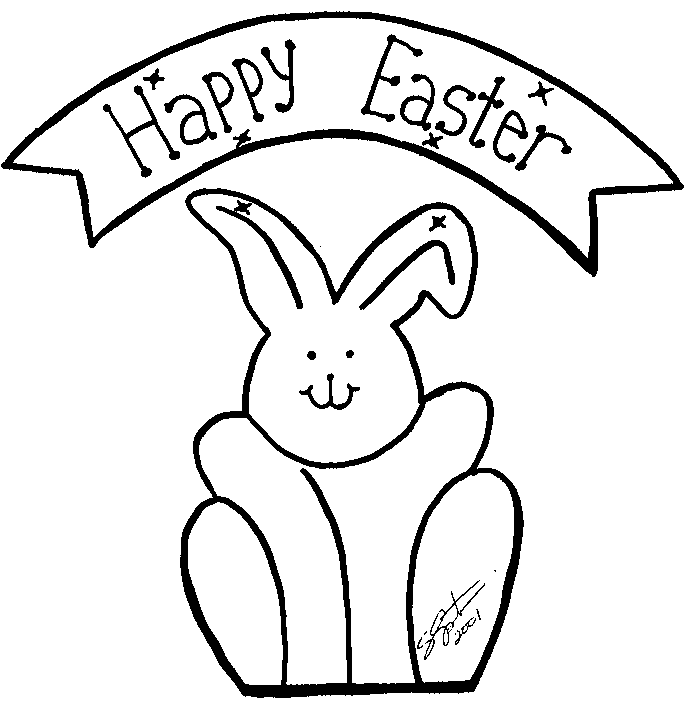Happy Easter Craft Foam or Cardboard Bunny Craft - ClipArt Best ...