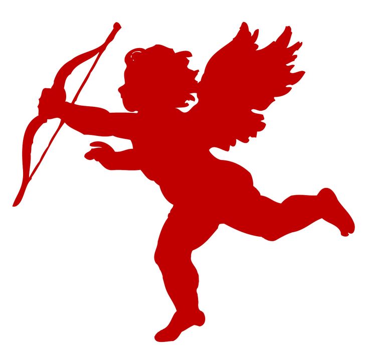 red cupid | Silhouette cameo | Pinterest