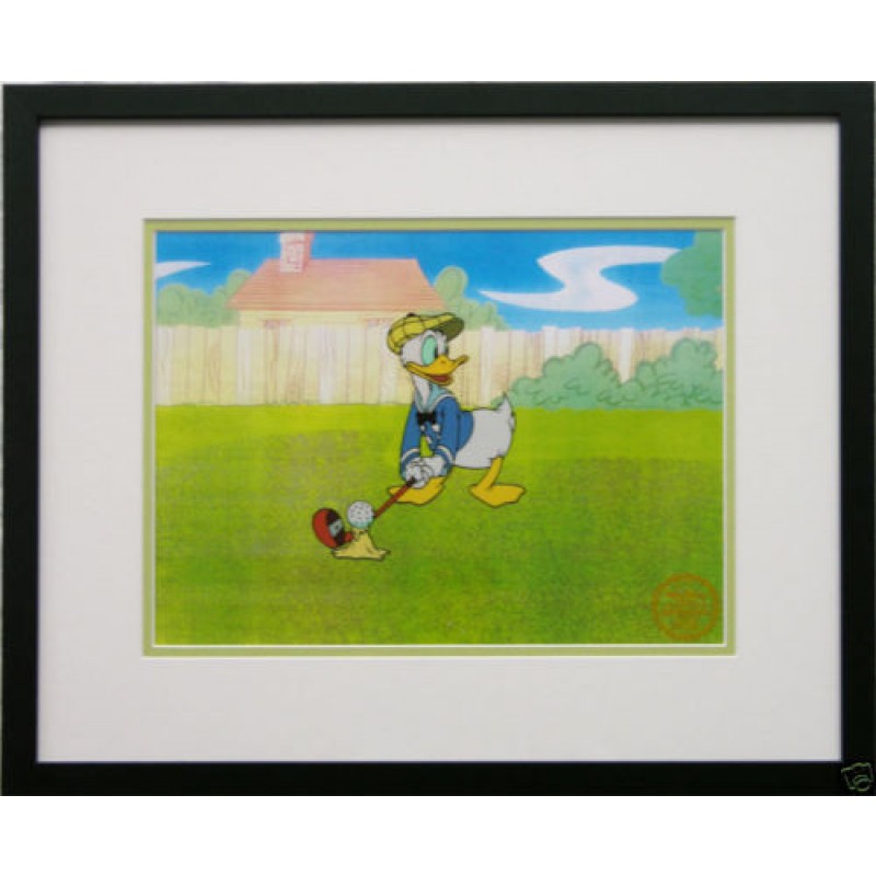 Disney Animation Sericel DONALD GOLF Donald Duck Golfing Sports ...