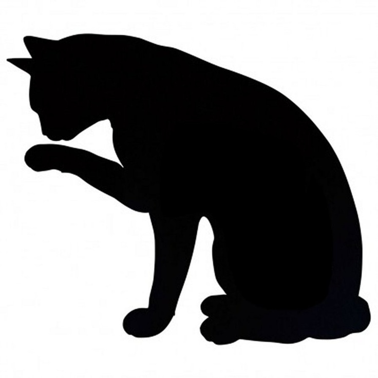 Black Cat Silouette... | Cameo Ideas | Pinterest