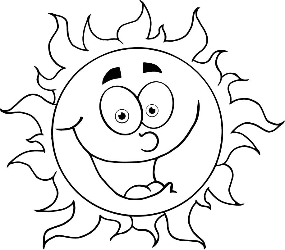 colouring in cartoon sun for kids - Coloring Point - Coloring ...