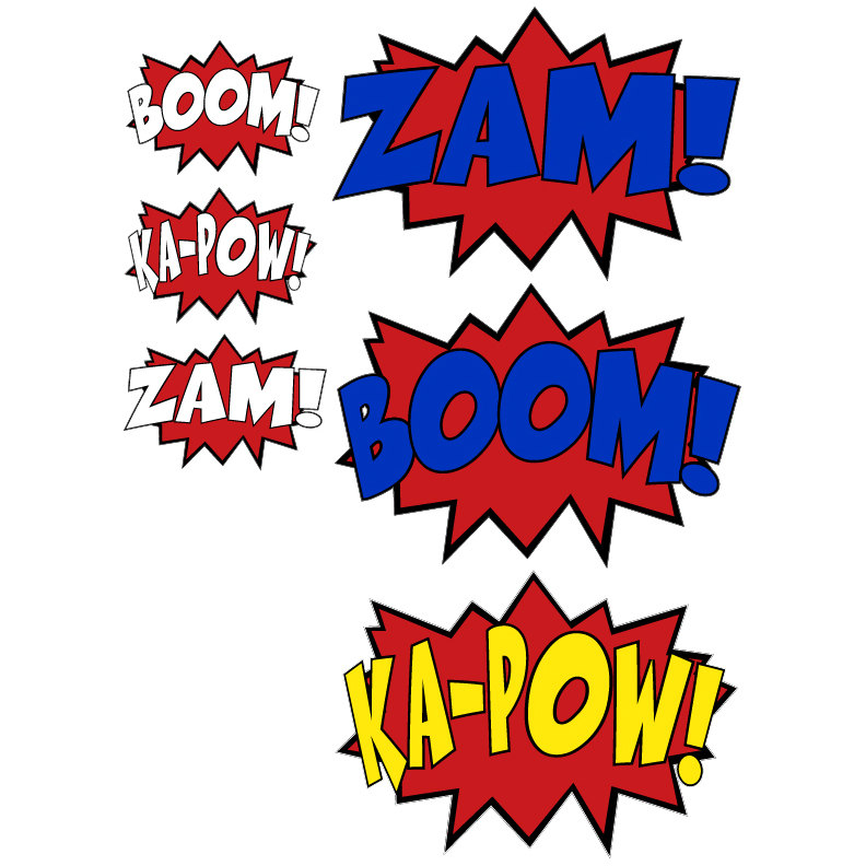 Batman Pow Font - Cliparts.co