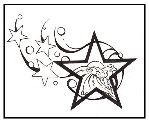 Drawings Of Stars Tattoos - Cliparts.co