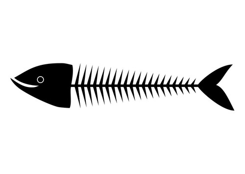 Fish bones Colouring Pages