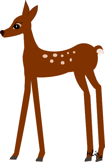 free digital deer scrapbooking embellishment and card - Clipart ...
