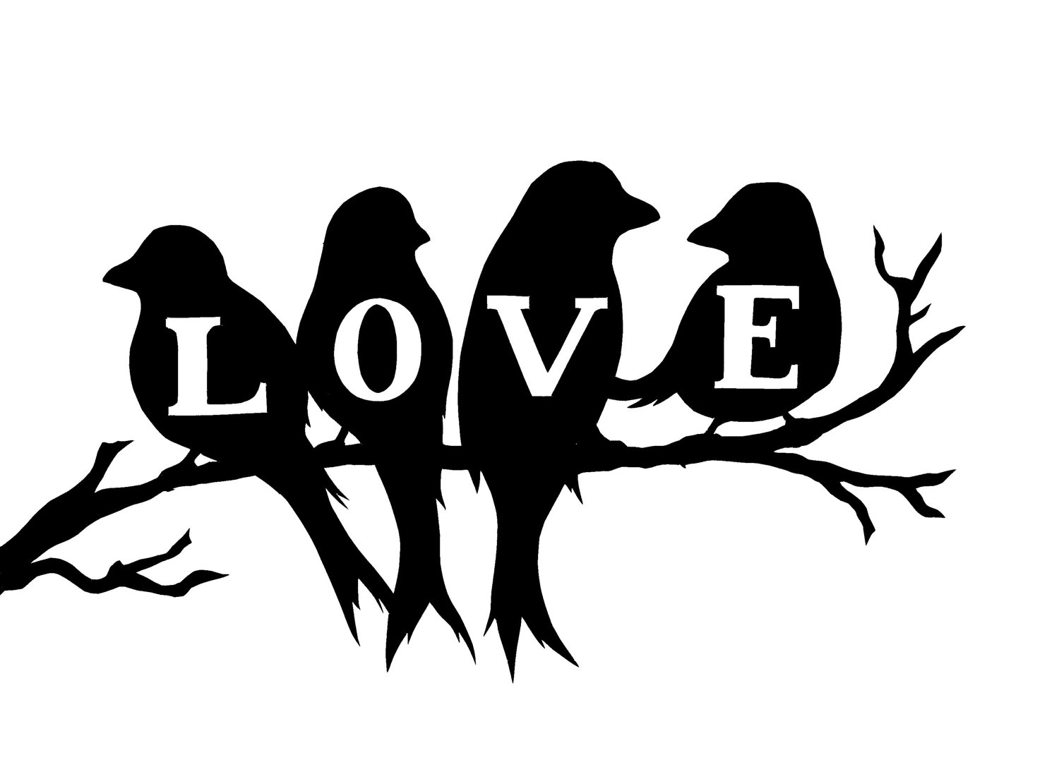 Tattoo's For > Love Bird On A Branch Tattoos