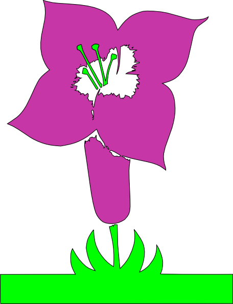 Flower Plant clip art - vector clip art online, royalty free ...