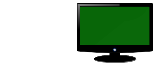 Computer Monitor - Green clip art - vector clip art online ...