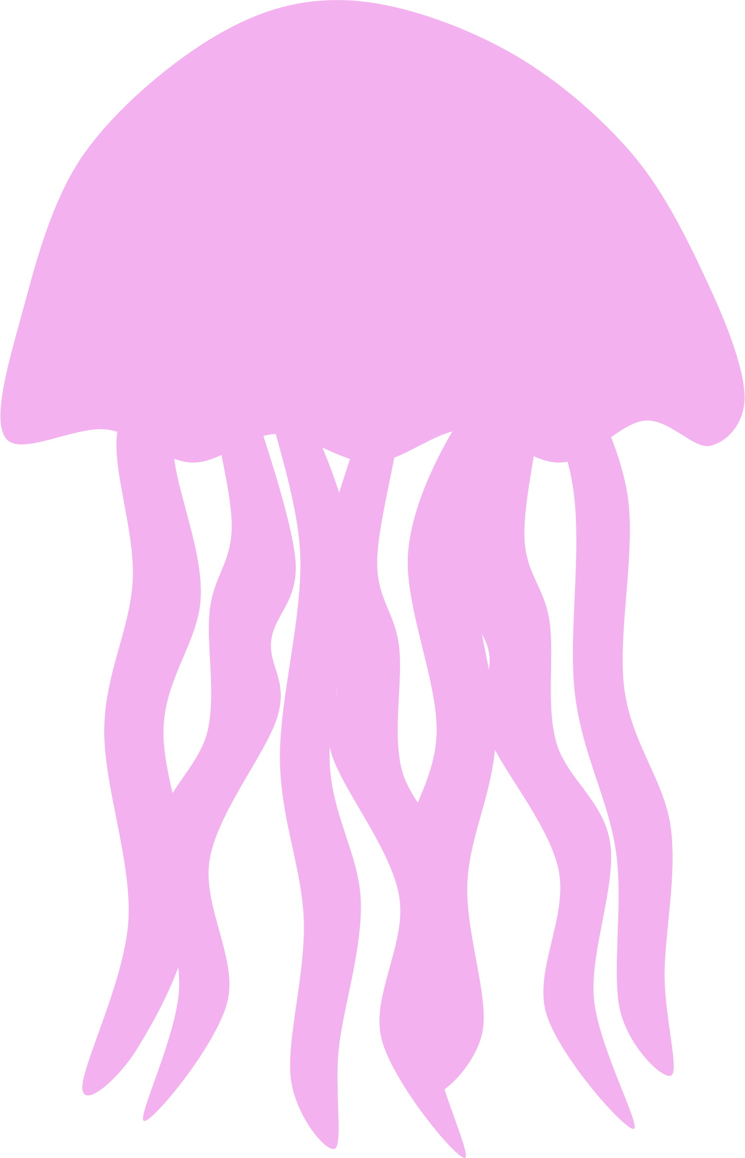 Clipart - Jellyfish Silhouette