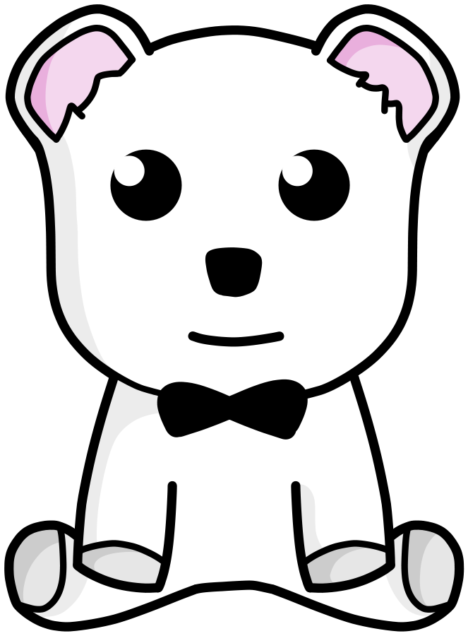 Snow teddy bear SVG Vector file, vector clip art svg file ...