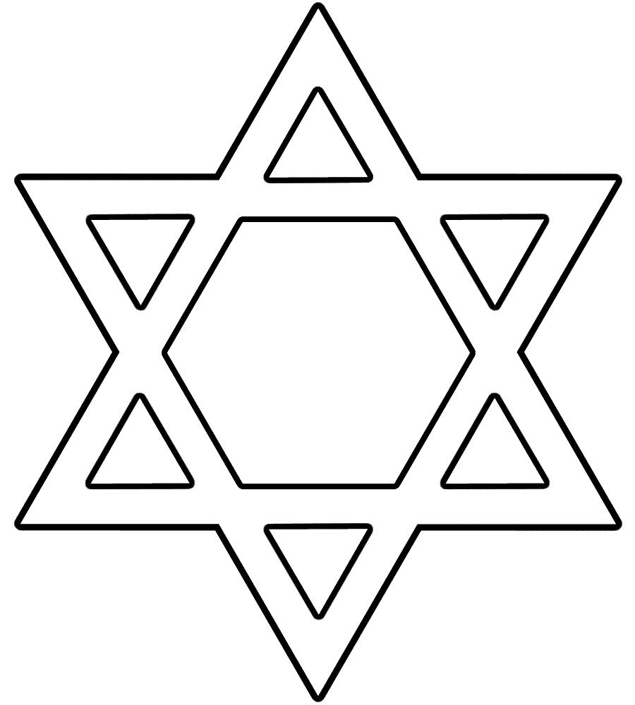 Pictures Of The Star Of David – ClipArt Best Hanukkah Coloring ...