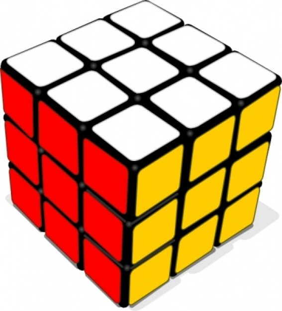 Rubik Cube Game clip art Vector | Free Download