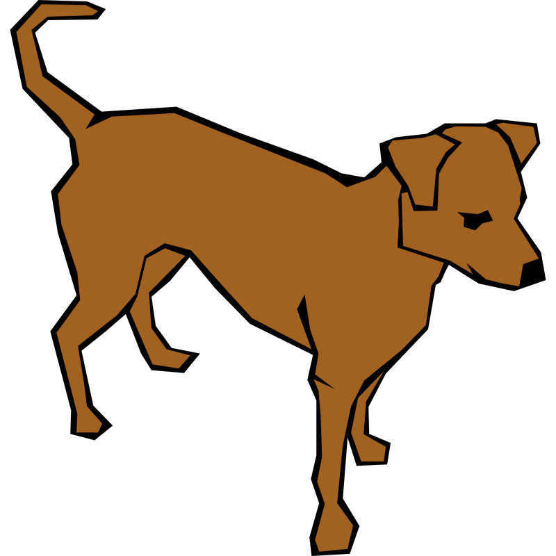 Clipart - Dog (Simple Drawing)