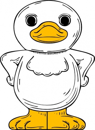 Standing Duck clip art - Download free Other vectors