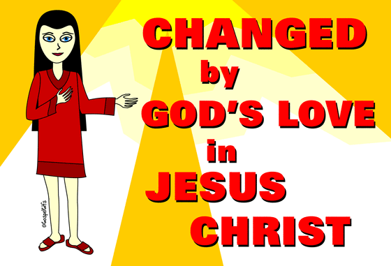 Free Christian Clip Art Image: Girl Changed by God's Love in Jesus ...