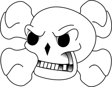 Skull And Crossbones clip art Vector clip art - Free vector for ...
