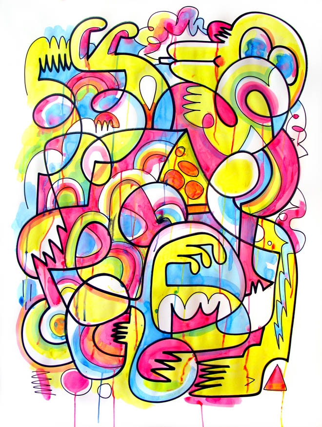 Fast Food Paintings | Work | Jon Burgerman